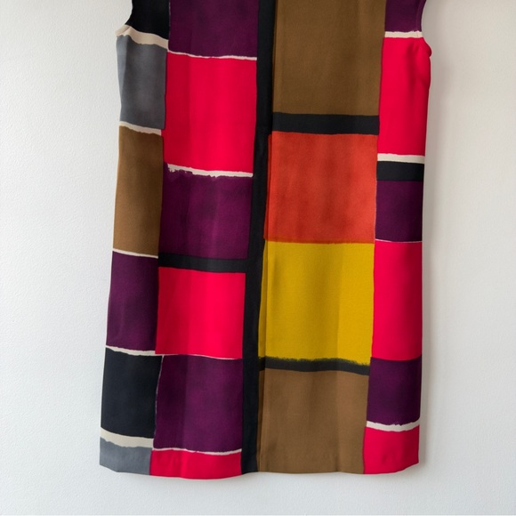 Colorblock Shift Dress in Pink, Yellow & Brown Loft - Picture 10 of 15